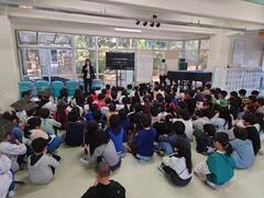 保護者鑑賞日の後、振り返りをしました