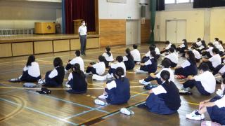 学年集会の様子